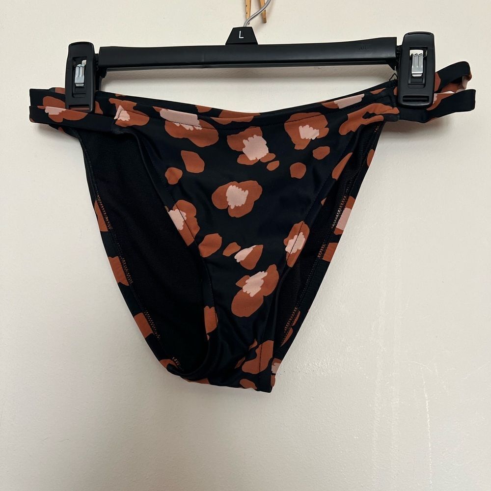Black and Brown Animal Print Bikini Bottom